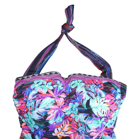 Size 16 Swimsuits For All One Piece Swimsuit Underwire Support Slimming Tummy - Picture 6 of 12